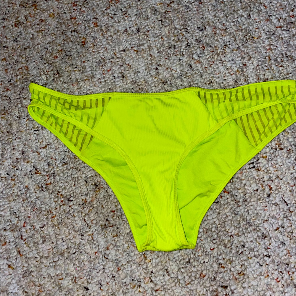neon green ripcurl bikini bottom size medium